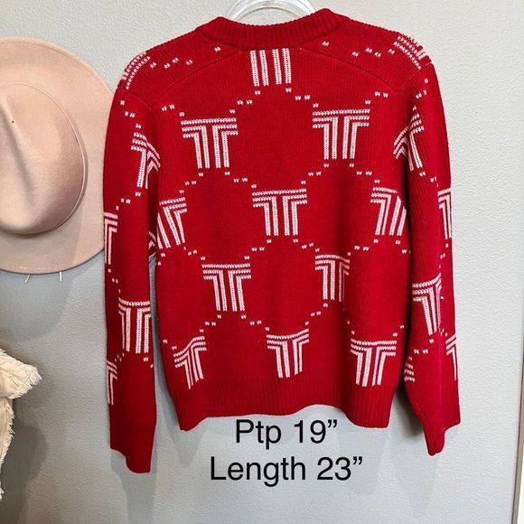 NWT TORY SPORT Merino Net T Jacquard sweater - Picture 6 of 6